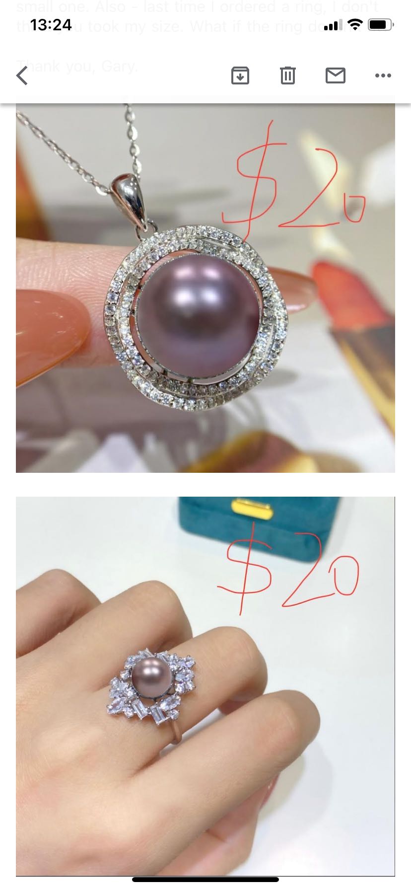 customized service for Kelly, 1 S925 Pendent+1 S925 ring