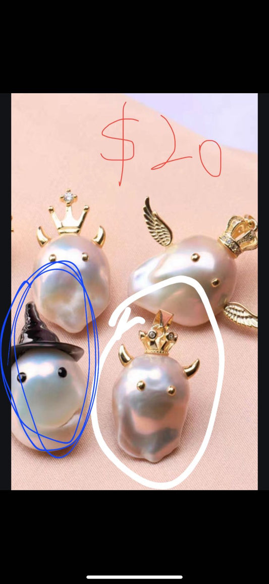 Customized service for Kristen, 2 Little monster pendent
