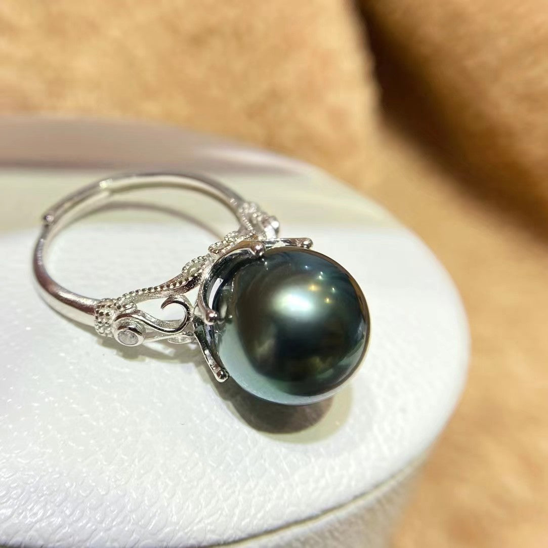 11-12mm Tahitian Pearl Ring, S925