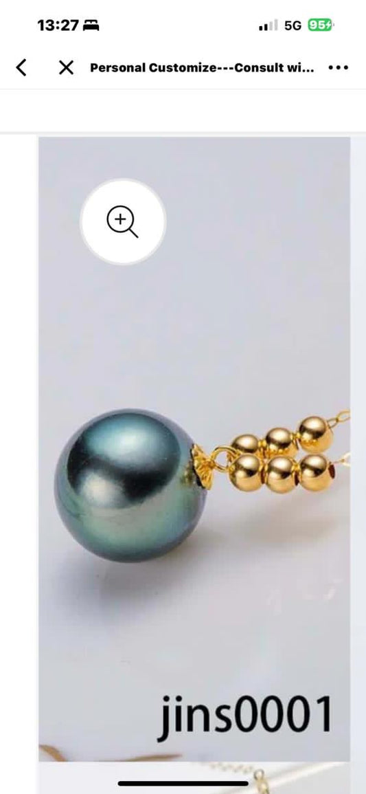 [Eden] CUstomized Service for Yada, 1 solid 18k gold pendent+1 S925 Necklcae