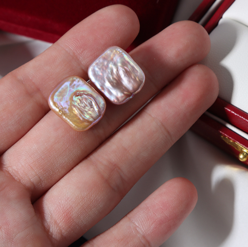 【Live-Gary】rectangle Baroque pearl clams(1-3 pcs rectangle pearls)