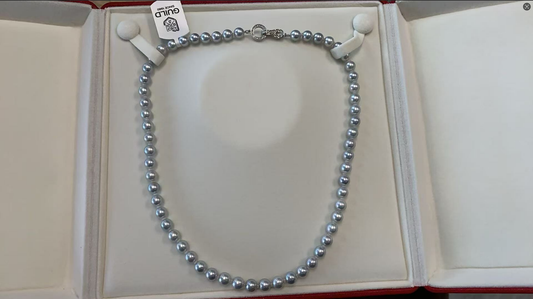 6-7mm Natural Grey Akoya Ocean Pearl necklace