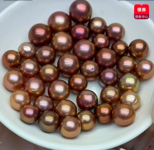 【Live-Gary】metallic Edison Pearl oyster (9-14mm Edison pearl)