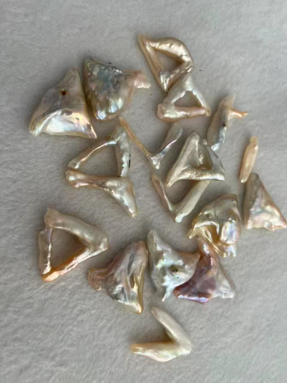 【Live-Gary】triangle keshi pearl clam(1-2pics)