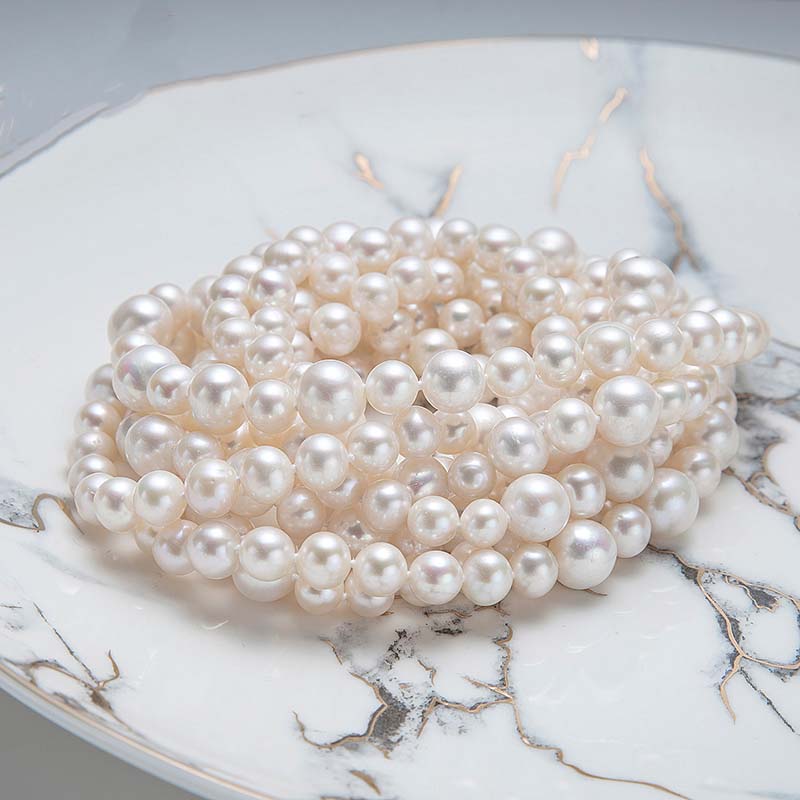 Fashion sweater chain pearl necklace Freshwater pearl length 160CM