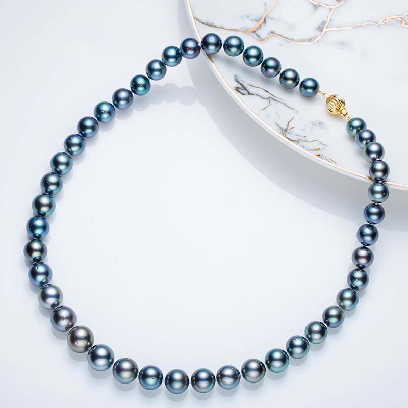 Tahiti full pearl chain pearl necklace