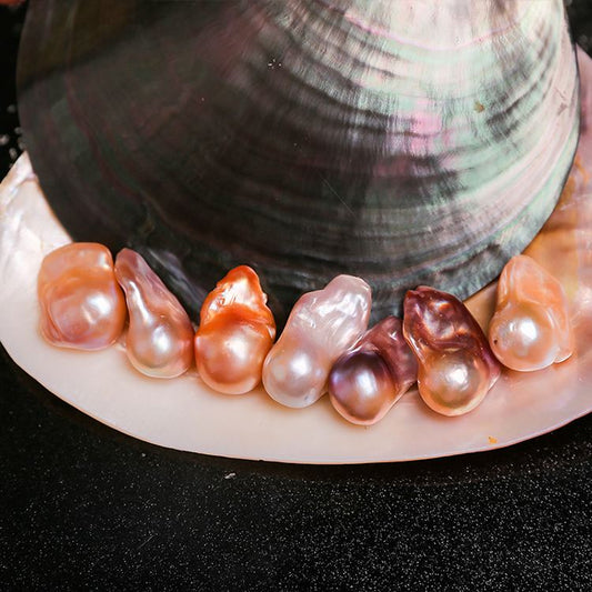 【Live-Gary】Dazzling king Legend Baroque pearl clam (2-3 Baroque pearls+1 Edison Pearl)